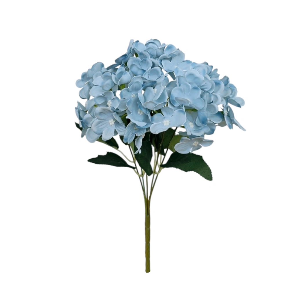 ORTENSIA BOUQUET BLUE (5 BRANCHES) - H33CM - 1