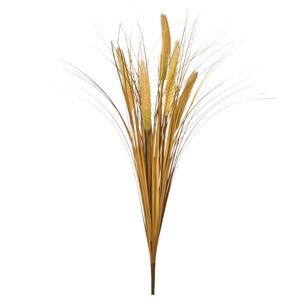 GRASS BOUQUET BROWN (5 BRANCHES) - H65CM - 1