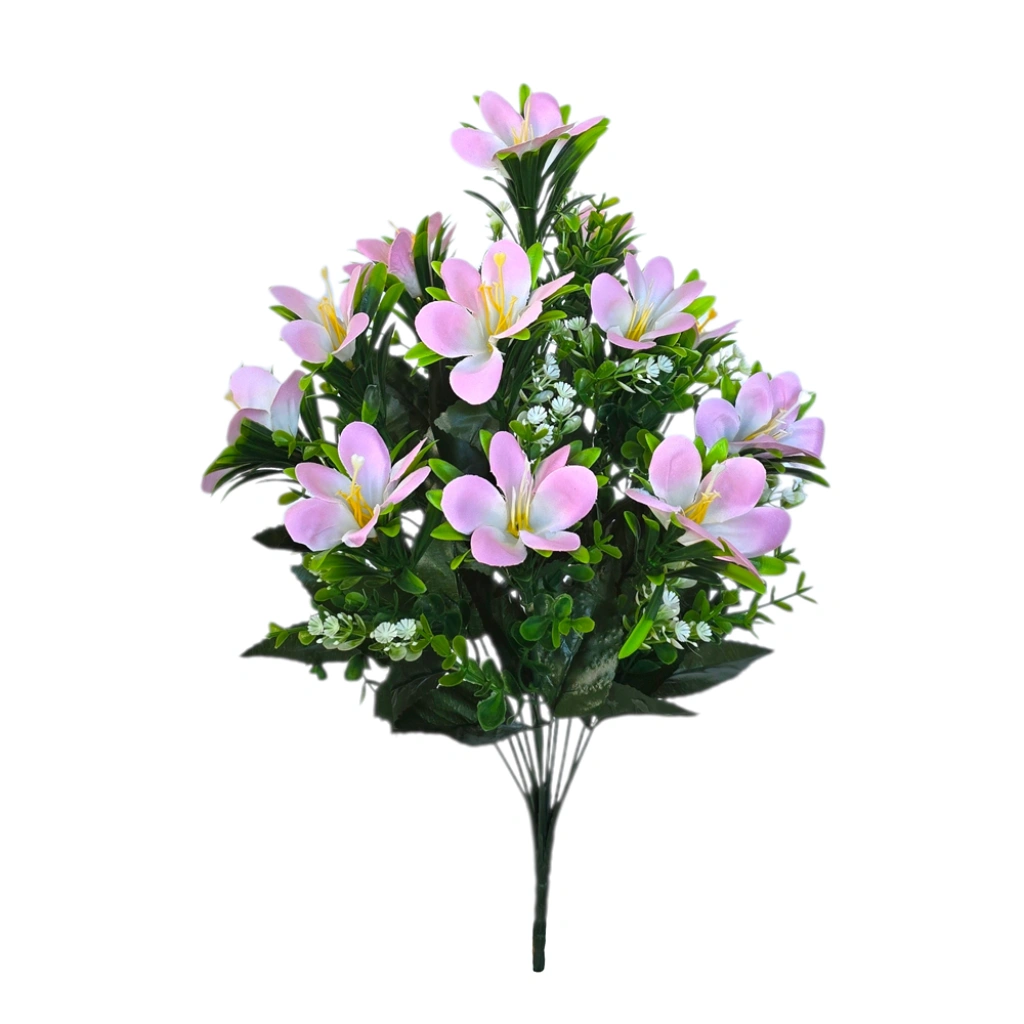 LILY BOUQUET PINK (12 BRANCHES) - H46CM - 1