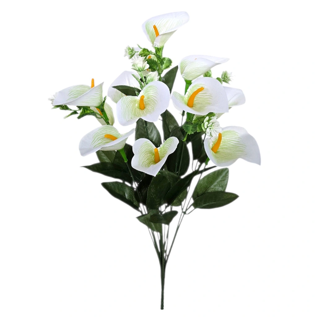 CALLA BOUQUET WHITE (12 BRANCHES) - H49CM - 1