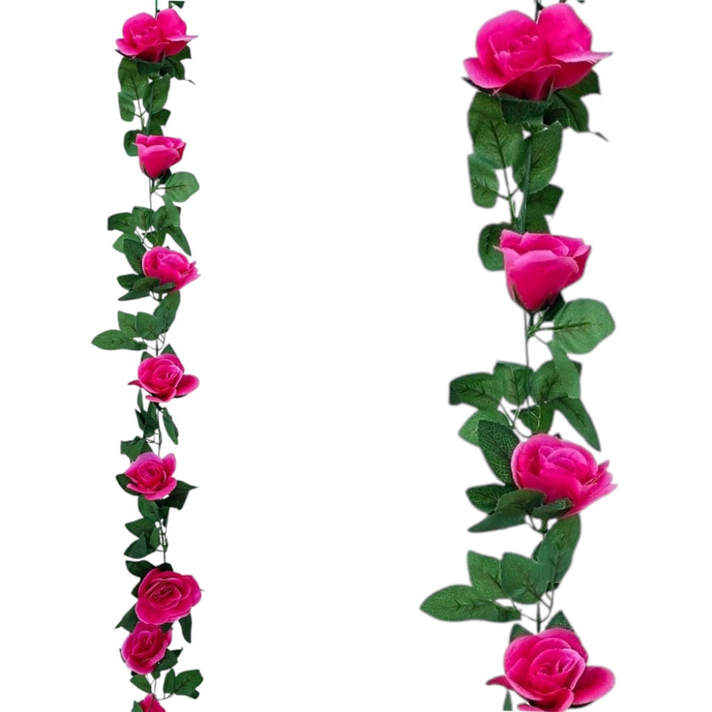 ROSE GARLAND FUCHSIA - H220CM - 1