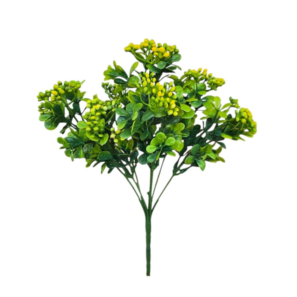 GYPSOPHILA BOUQUET YELLOW (7 BRANCHES) - H31CM - 1