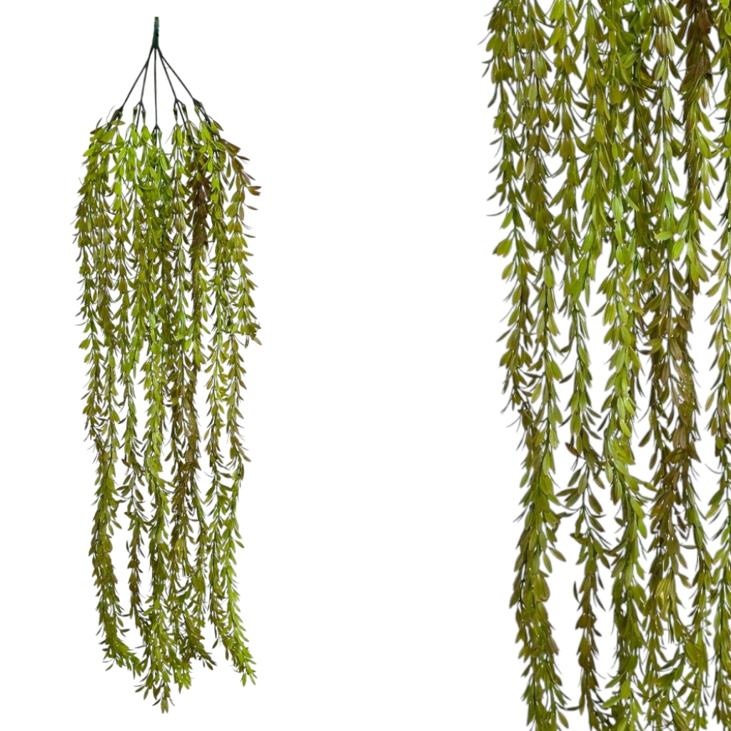 HANGING AESCYNANTHUS GREEN/BROWN REAL TOUCH 88CM - 1