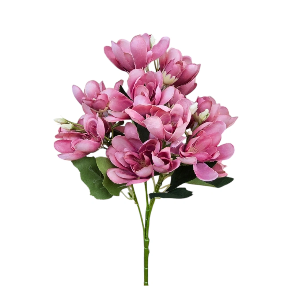 CROCUS BOUQUET FUCHSIA (5 BRANCHES) - H34CM - 1
