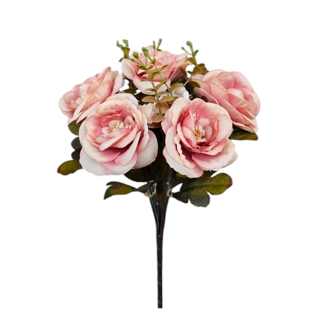 RANUNCULUS BOUQUET PASTEL ROTTEN APPLE (7 BRANCHES) - H30CM - 1