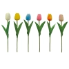TULIP BRANCH REAL TOUCH (6 COLOURS) - H32CM