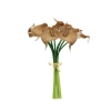 CALLA BOUQUET REAL TOUCH BROWN (8 BRANCHES) - H35CM