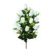 ROSE BOUQUET WHITE (18 BRANCHES) - H54CM