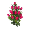 ROSE BOUQUET FUCHSIA (18 BRANCHES) - H54CM
