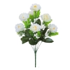 DAHLIA BOUQUET WHITE (7 BRANCHES) - H46CM