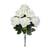 ROSE BOUQUET WHITE (10 BRANCHES) - H41CM