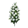 RANUNCULUS BOUQUET WHITE (42 BRANCHES) - H78CM