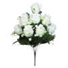 ROSE BOUQUET WHITE (12 BRANCHES) - H45CM