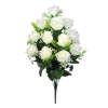 ROSE BOUQUET WHITE (18 BRANCHES) - H57CM