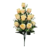 ROSE BOUQUET SALMON (16 BRANCHES) - H52CM