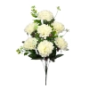 CHRYSANTHEMUM BOUQUET WHITE (8 BRANCHES) - H42CM