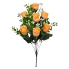 ROSE BOUQUET ORANGE (8 BRANCHES) - H43CM