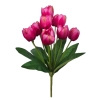 TULIP BOUQUET FUCHSIA (9 BRANCHES) - H44CM