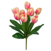 TULIP BOUQUET PINK (9 BRANCHES) - H44CM
