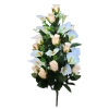 ROSE/CALLA BOUQUET WHITE/SALMON (30 BRANCHES) - H66CM