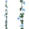 FLOWER GARLAND BLUE - H200CM