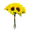 SUNFLOWER BOUQUET YELLOW (6 BRANCHES) - H34CM