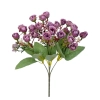MINI ROSE BOUQUET PURPLE (5 BRANCHES) - H30CM