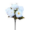 RANUNCULUS BOUQUET PASTEL WHITE (7 BRANCHES) - H30CM