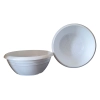 PLANTER POT ROUΝD WHITE Φ24X11CM