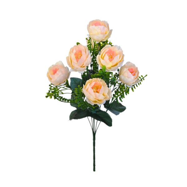 RANUNCULUS BOUQUET SALMON (7 BRANCHES) - H46CM