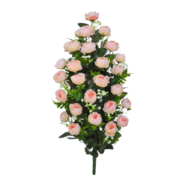 RANUNCULUS BOUQUET SALMON (42 BRANCHES) - H78CM
