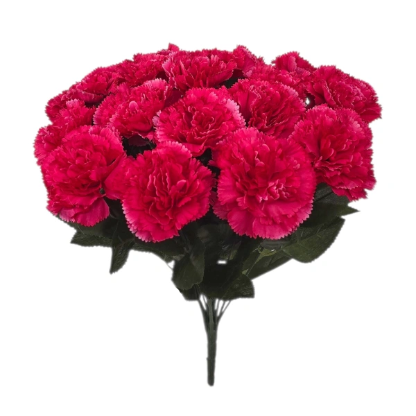 CARNATION BOUQUET RED (18 BRANCHES) - H38CM