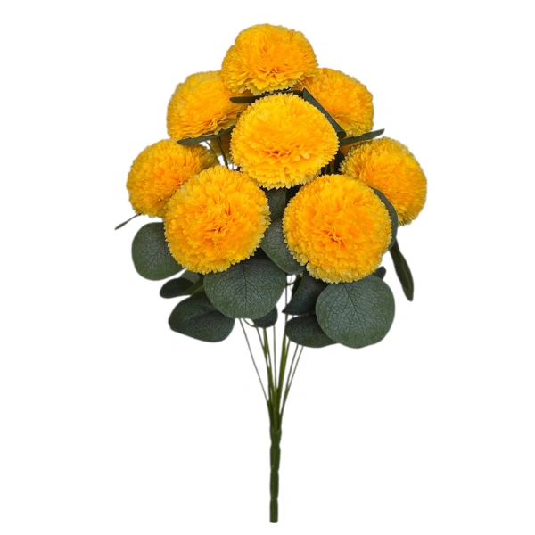 MARIGOLD BOUQUET ORANGE (10 BRANCHES) - H48CM
