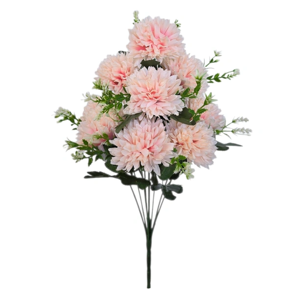 CHRYSANTHEMUM BOUQUET PINK (9 BRANCHES) - H45CM