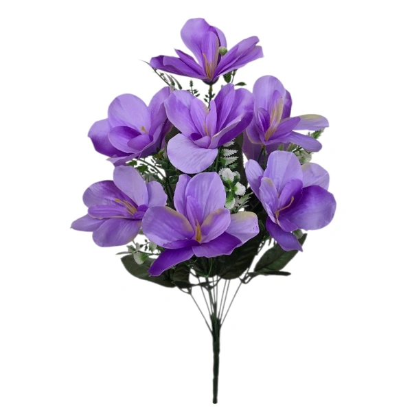 GAZANIA BOUQUET PURPLE (9 BRANCHES) - H47CM