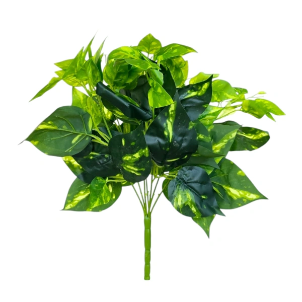 POTHOS BOUQUET TWO COLOURS REAL TOUCH (7 BRANCHES) - H43CM